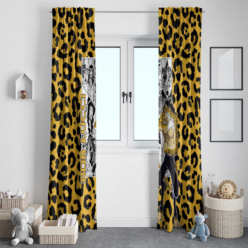Rob Lucci - One Piece Window Curtain Anime Mix Pattern Style
