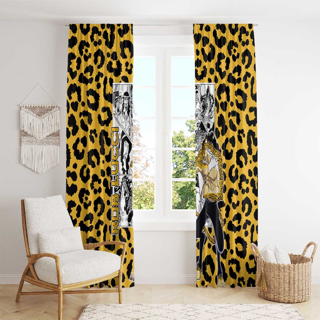Rob Lucci - One Piece Window Curtain Anime Mix Pattern Style