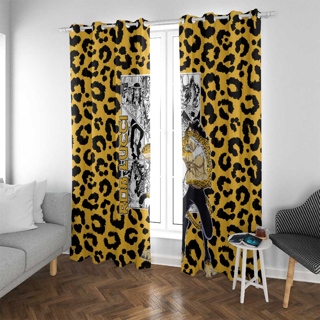 Rob Lucci - One Piece Window Curtain Anime Mix Pattern Style
