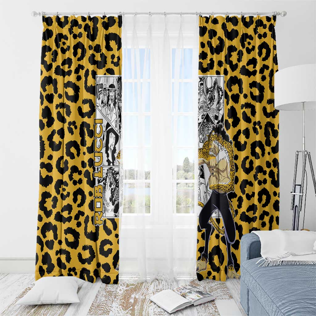 Rob Lucci - One Piece Window Curtain Anime Mix Pattern Style