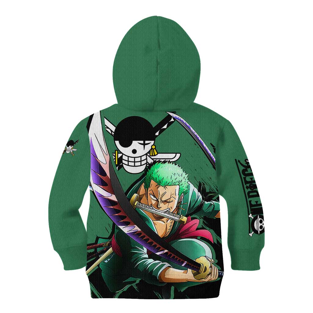 Roronoa Zoro - One Piece Kid Hoodie Anime Style