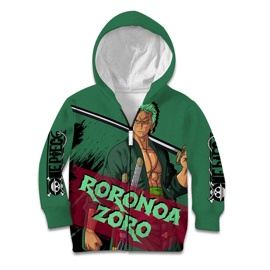 Roronoa Zoro - One Piece Kid Hoodie Anime Style