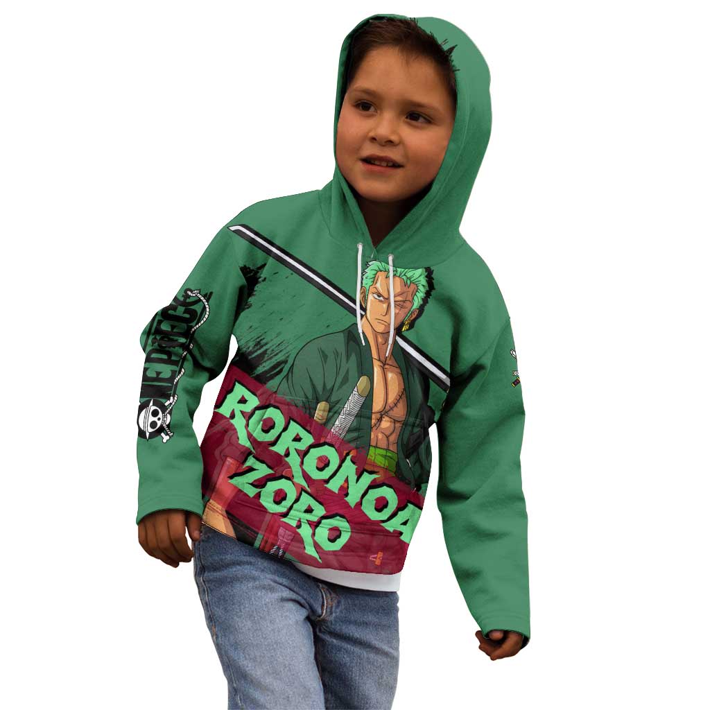 Roronoa Zoro - One Piece Kid Hoodie Anime Style