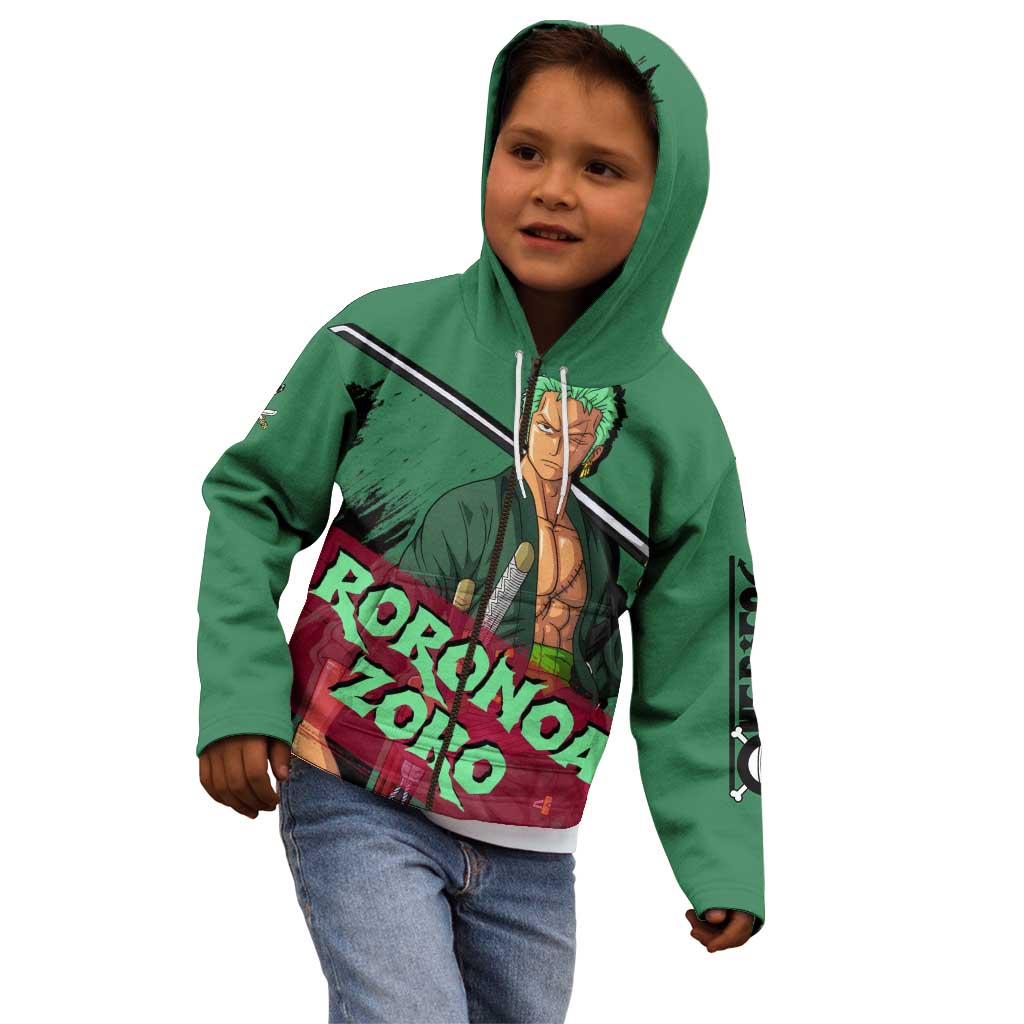 Roronoa Zoro - One Piece Kid Hoodie Anime Style