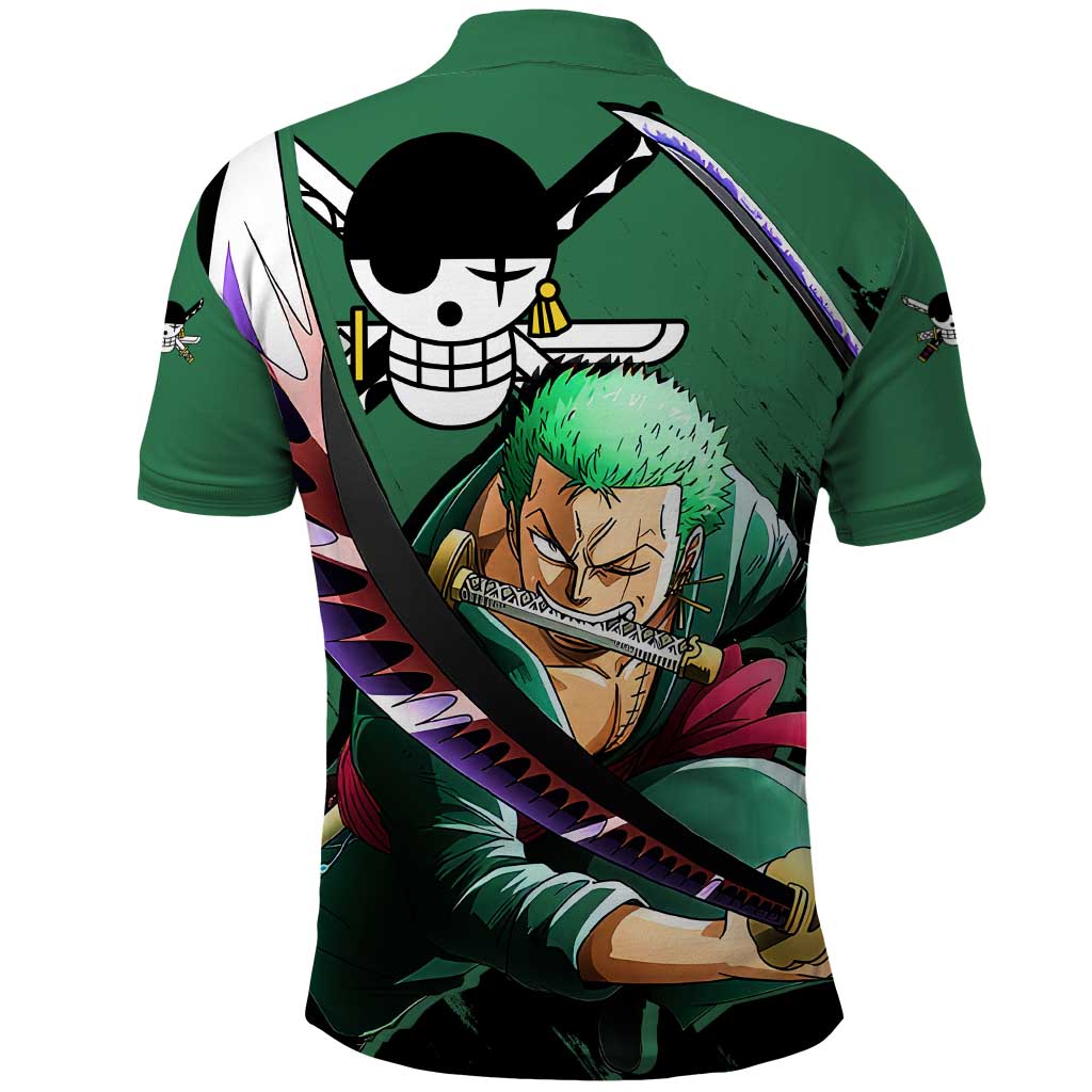 Roronoa Zoro - One Piece Polo Shirt Anime Style