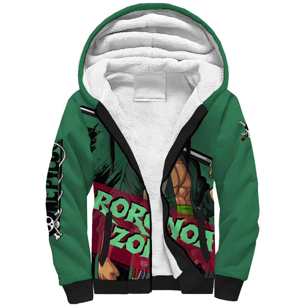 Roronoa Zoro - One Piece Sherpa Hoodie Anime Style