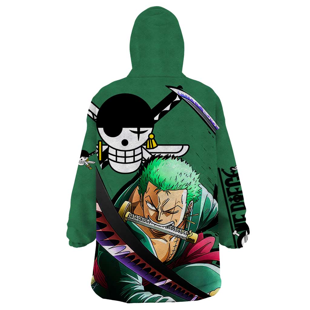 Roronoa Zoro - One Piece Wearable Blanket Hoodie Anime Style
