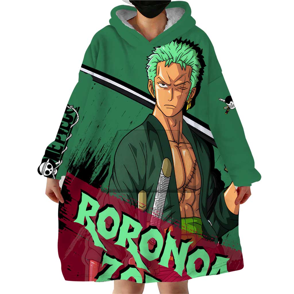 Roronoa Zoro - One Piece Wearable Blanket Hoodie Anime Style