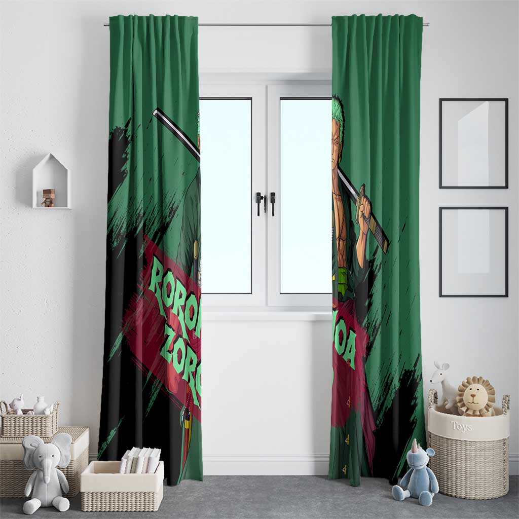 Roronoa Zoro - One Piece Window Curtain Anime Style