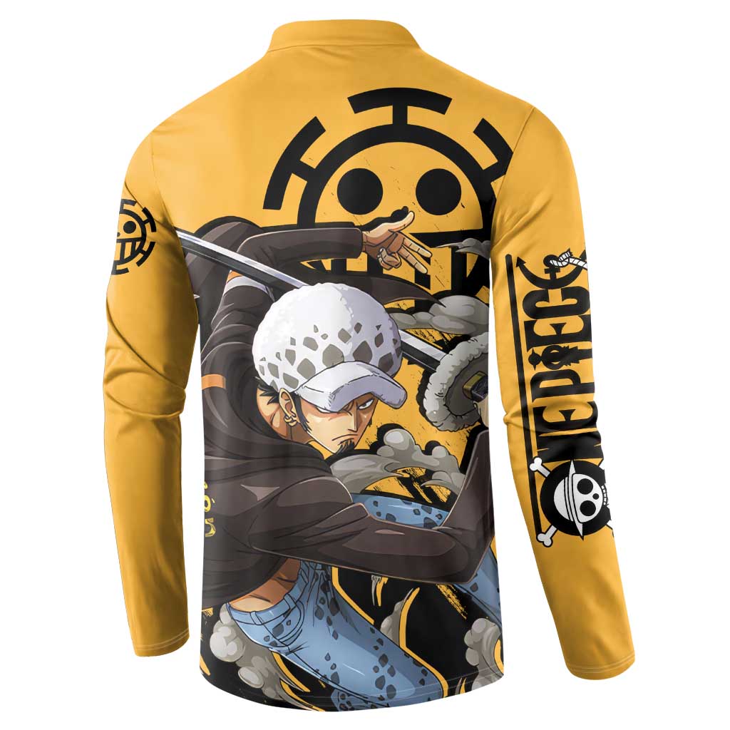 Trafalgar D. Water Law - One Piece Button Sweatshirt Anime Style