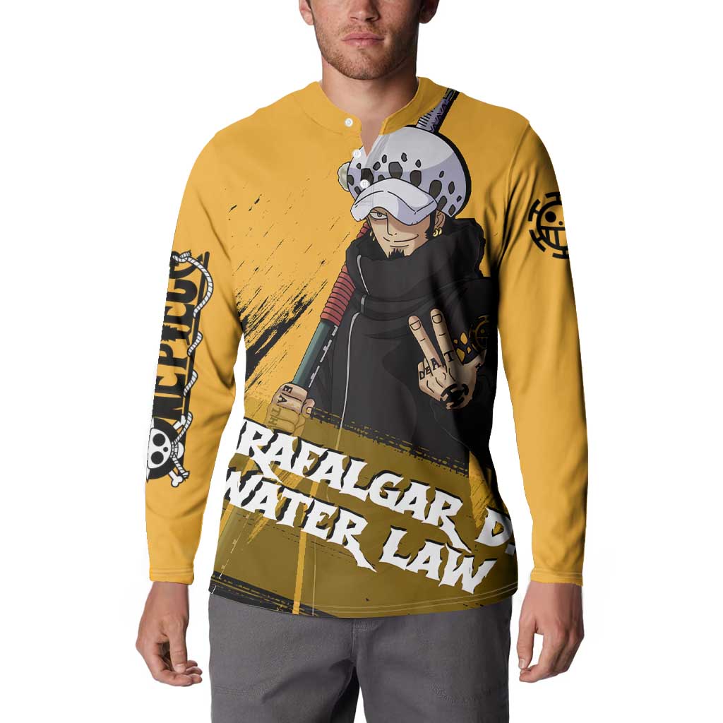 Trafalgar D. Water Law - One Piece Button Sweatshirt Anime Style