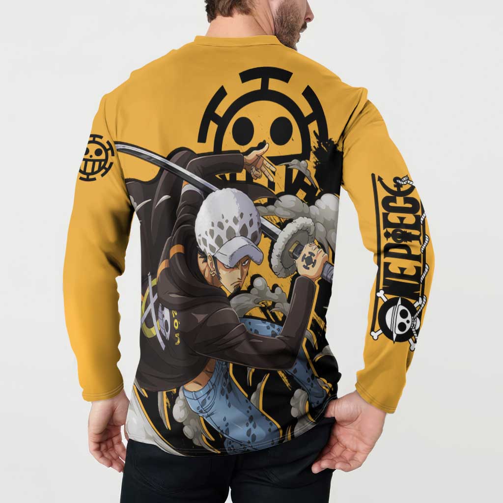 Trafalgar D. Water Law - One Piece Button Sweatshirt Anime Style