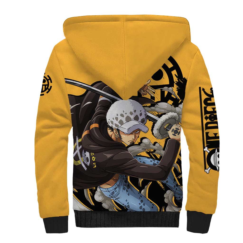 Trafalgar D. Water Law - One Piece Sherpa Hoodie Anime Style