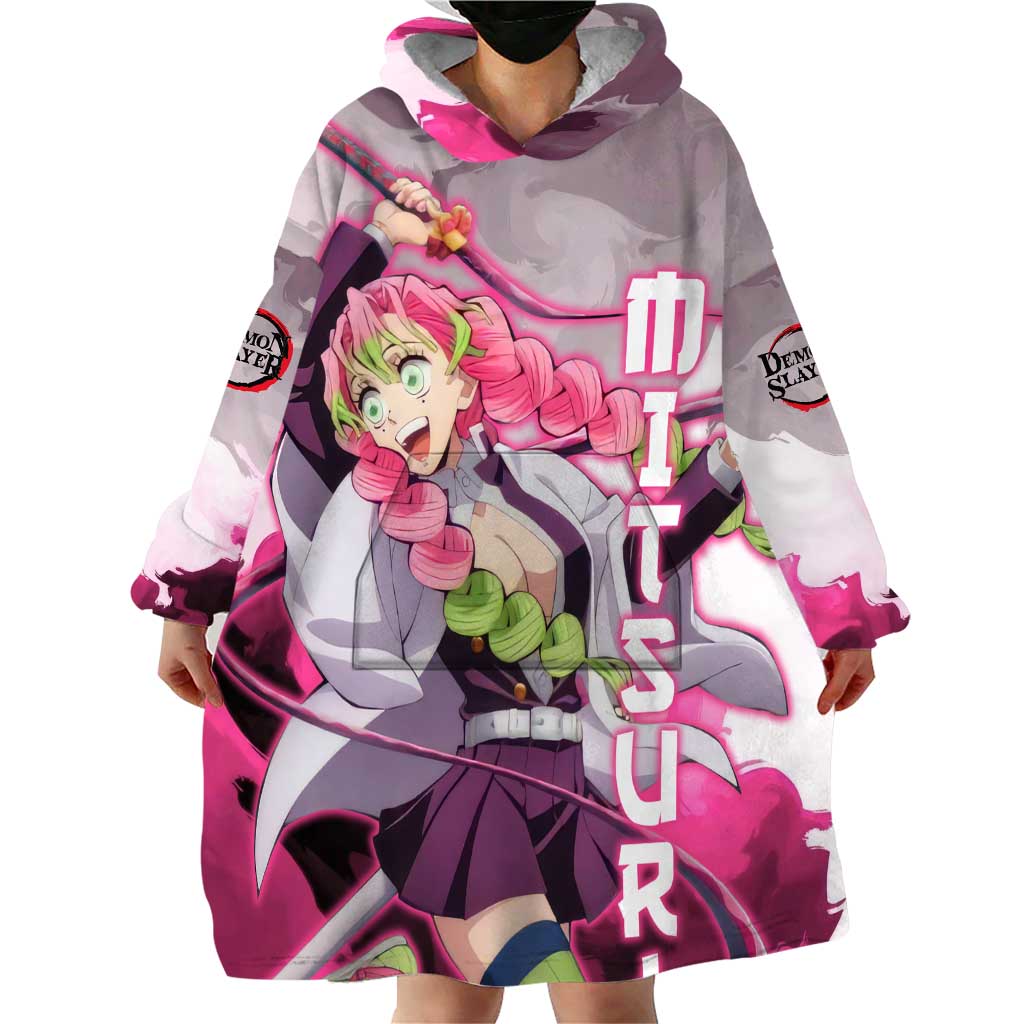 Mitsuri Kanroji - Demon Slayer Wearable Blanket Hoodie Anime Style