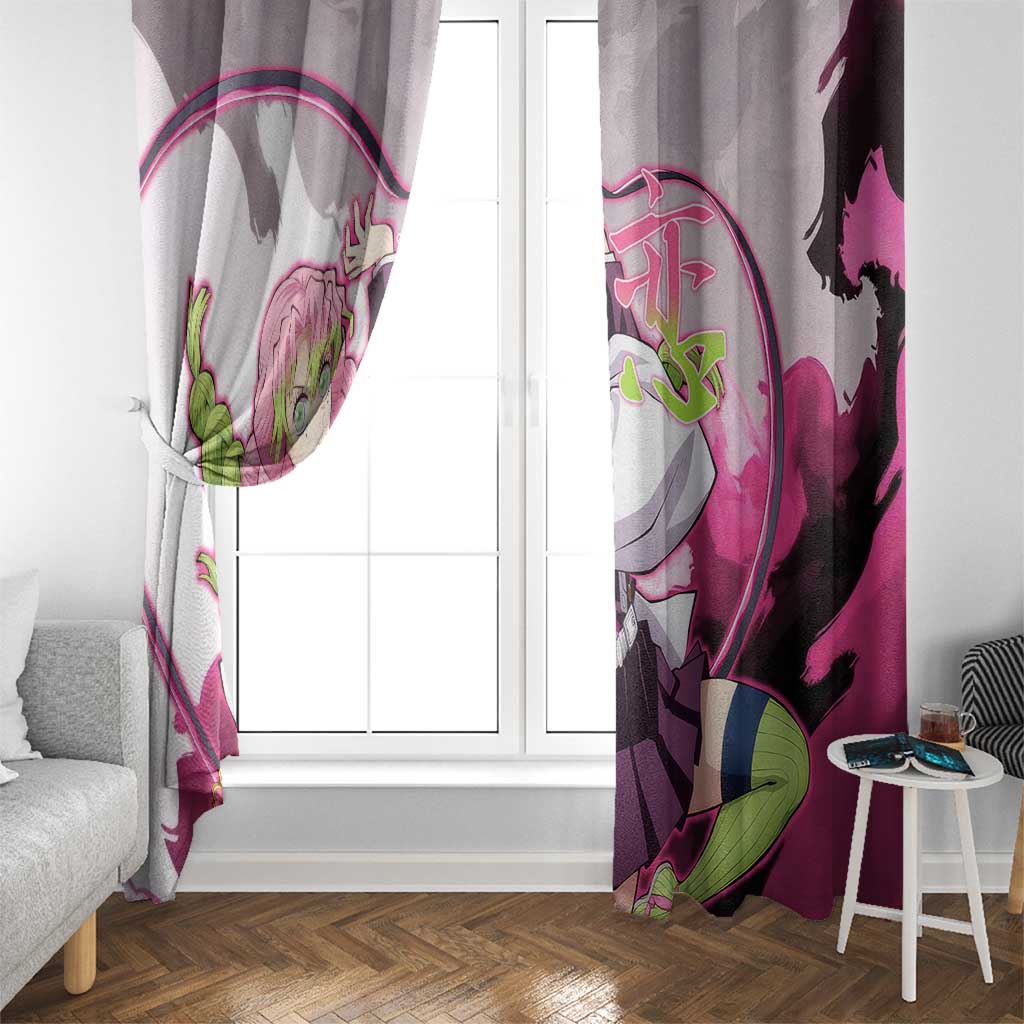 Mitsuri Kanroji - Demon Slayer Window Curtain Anime Style