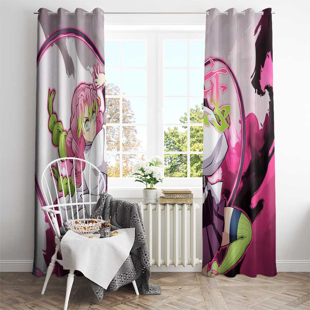 Mitsuri Kanroji - Demon Slayer Window Curtain Anime Style