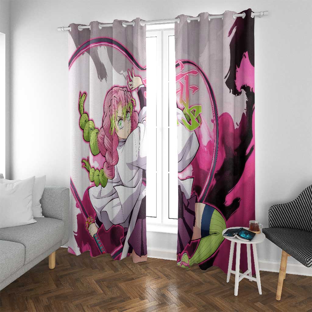 Mitsuri Kanroji - Demon Slayer Window Curtain Anime Style
