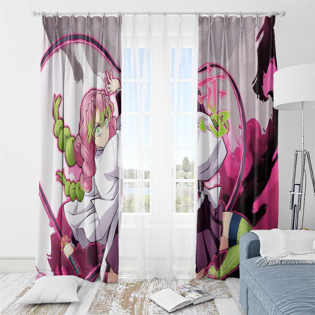 Mitsuri Kanroji - Demon Slayer Window Curtain Anime Style