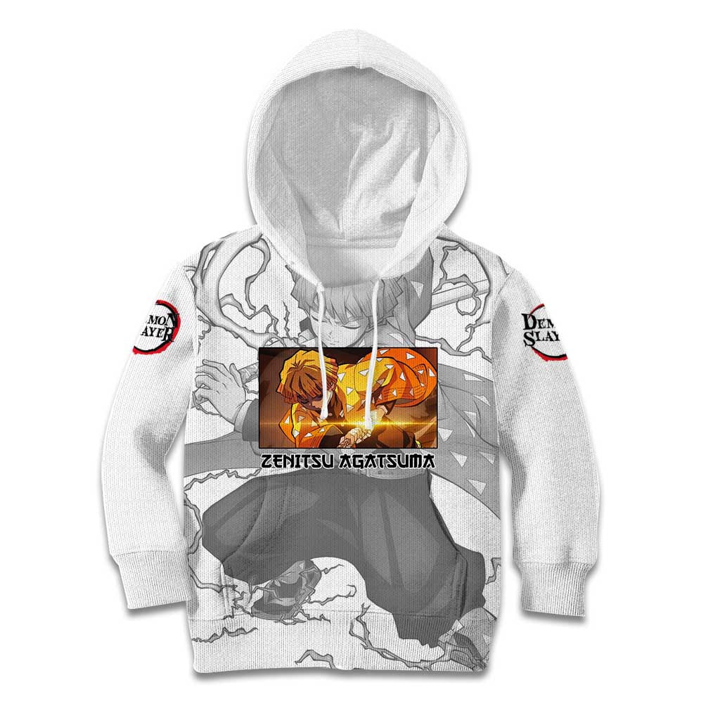 Zenitsu Agatsuma - Demon Slayer Kid Hoodie Anime Style