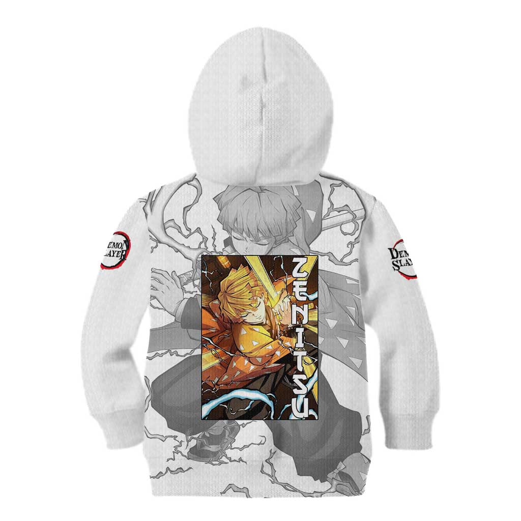 Zenitsu Agatsuma - Demon Slayer Kid Hoodie Anime Style