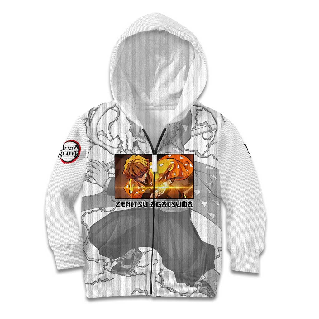 Zenitsu Agatsuma - Demon Slayer Kid Hoodie Anime Style