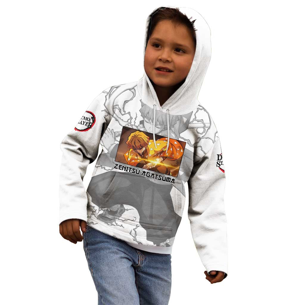 Zenitsu Agatsuma - Demon Slayer Kid Hoodie Anime Style