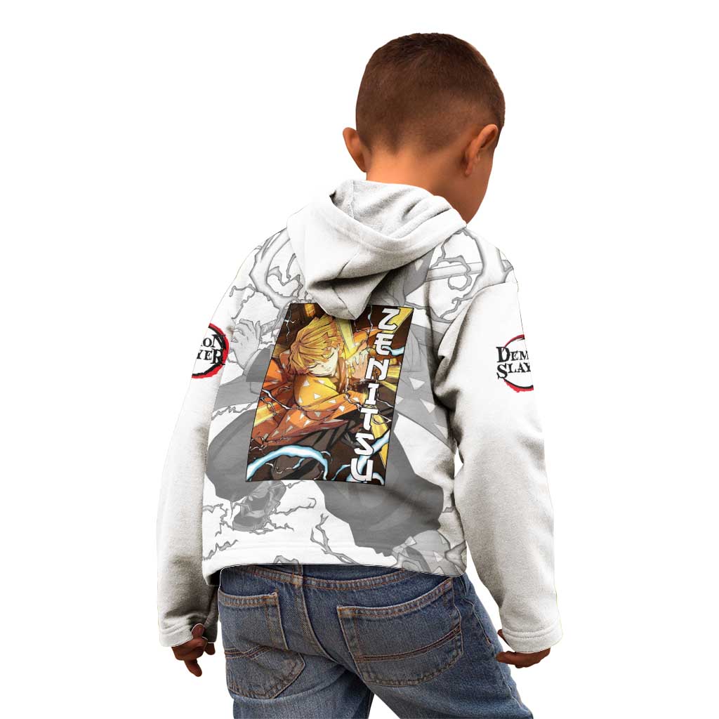 Zenitsu Agatsuma - Demon Slayer Kid Hoodie Anime Style