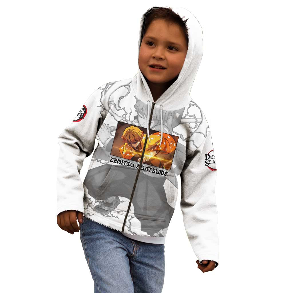 Zenitsu Agatsuma - Demon Slayer Kid Hoodie Anime Style