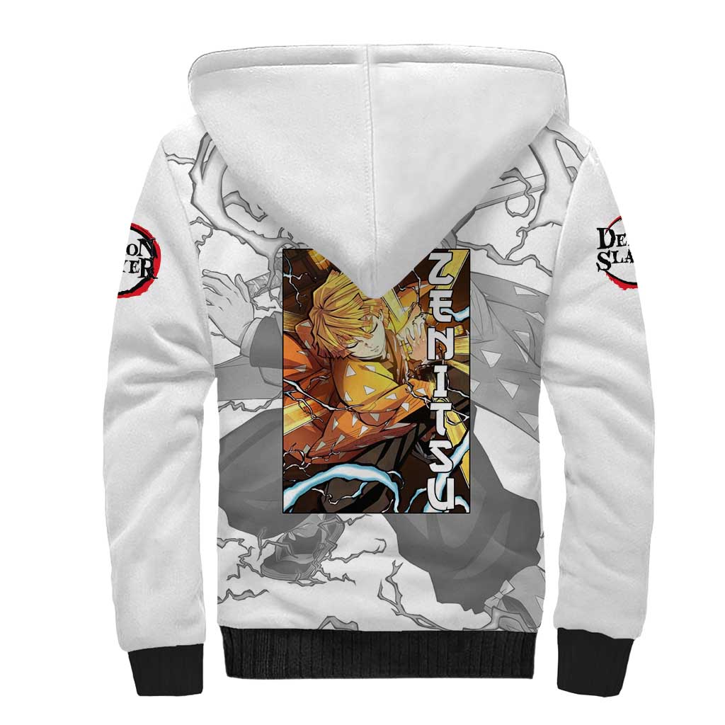 Zenitsu Agatsuma - Demon Slayer Sherpa Hoodie Anime Style