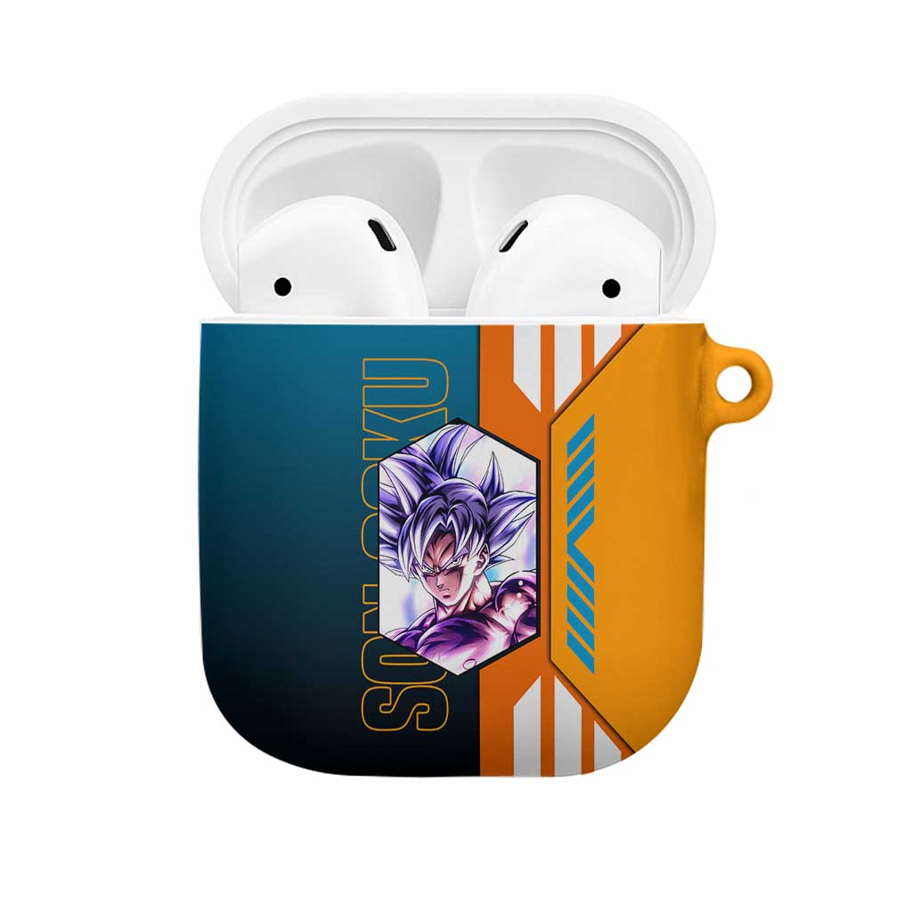 Son Goku from Dragon Ball AirPods Case with Orange Gi, Power Pose, and Energy Effect Design - The Mazicc