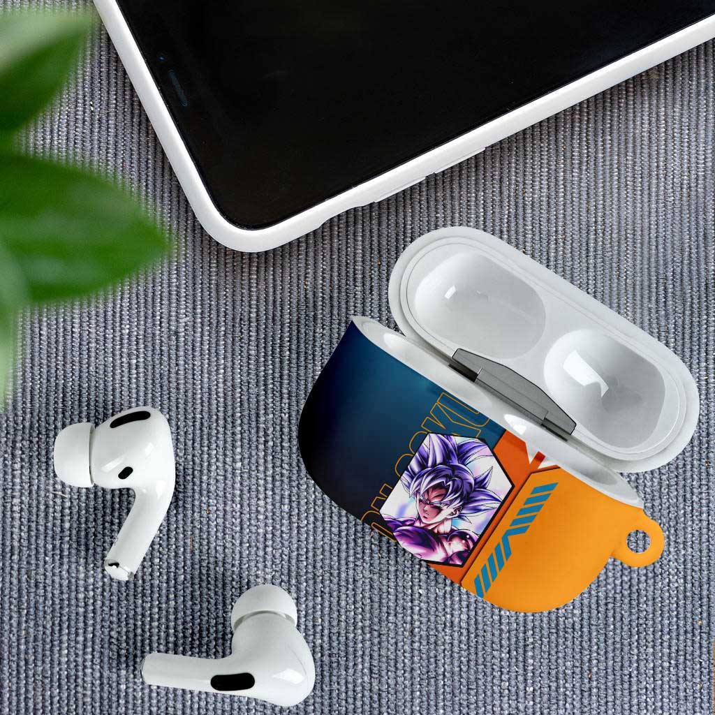 Son Goku from Dragon Ball AirPods Case with Orange Gi, Power Pose, and Energy Effect Design - The Mazicc