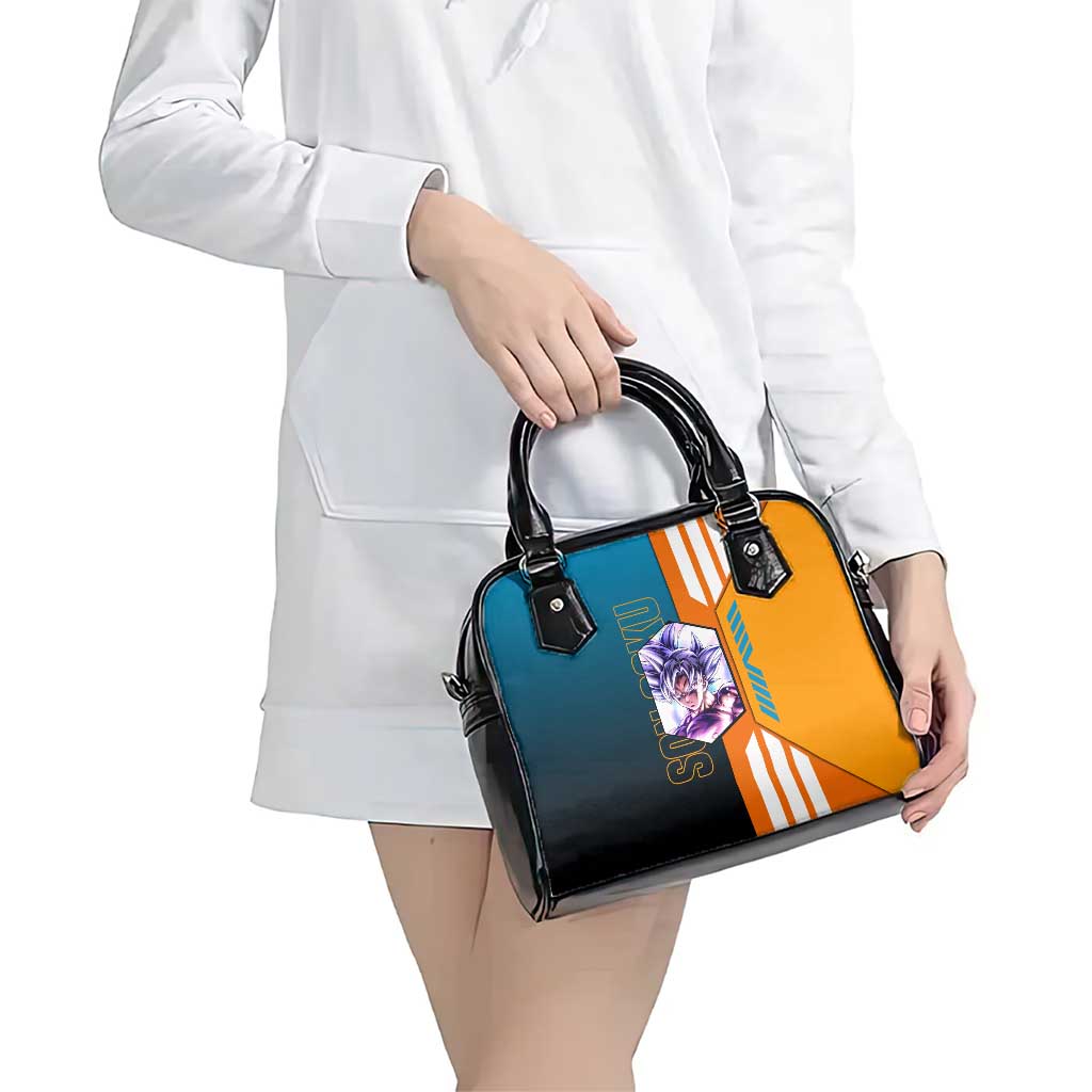 Son Goku from Dragon Ball Shoulder Handbag with Orange Gi, Power Pose, and Energy Effect Design - The Mazicc