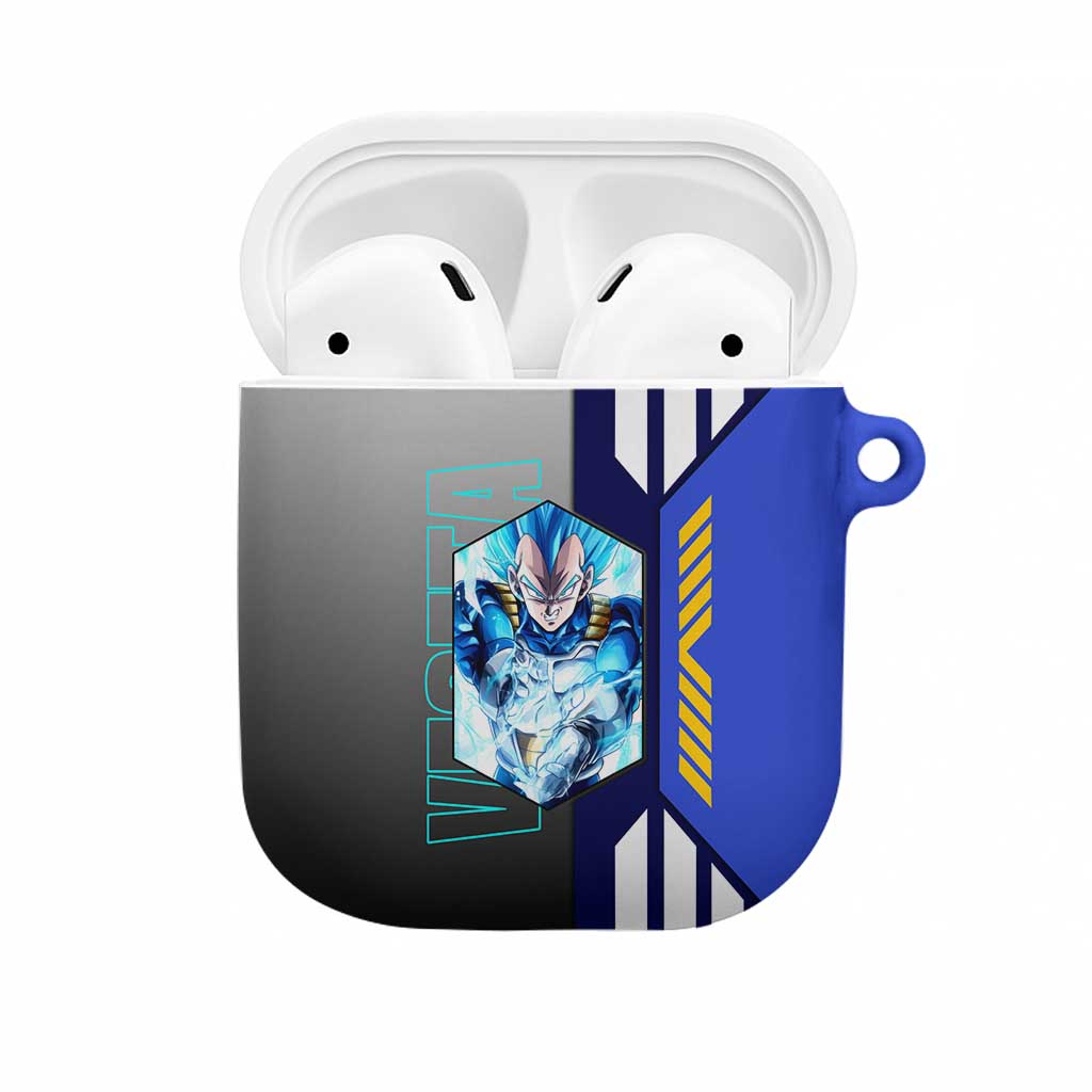 Vegeta from Dragon Ball AirPods Case with Super Saiyan Blue Form and Action Pose Design - The Mazicc