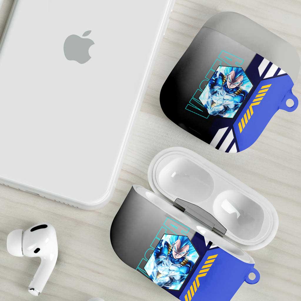 Vegeta from Dragon Ball AirPods Case with Super Saiyan Blue Form and Action Pose Design - The Mazicc