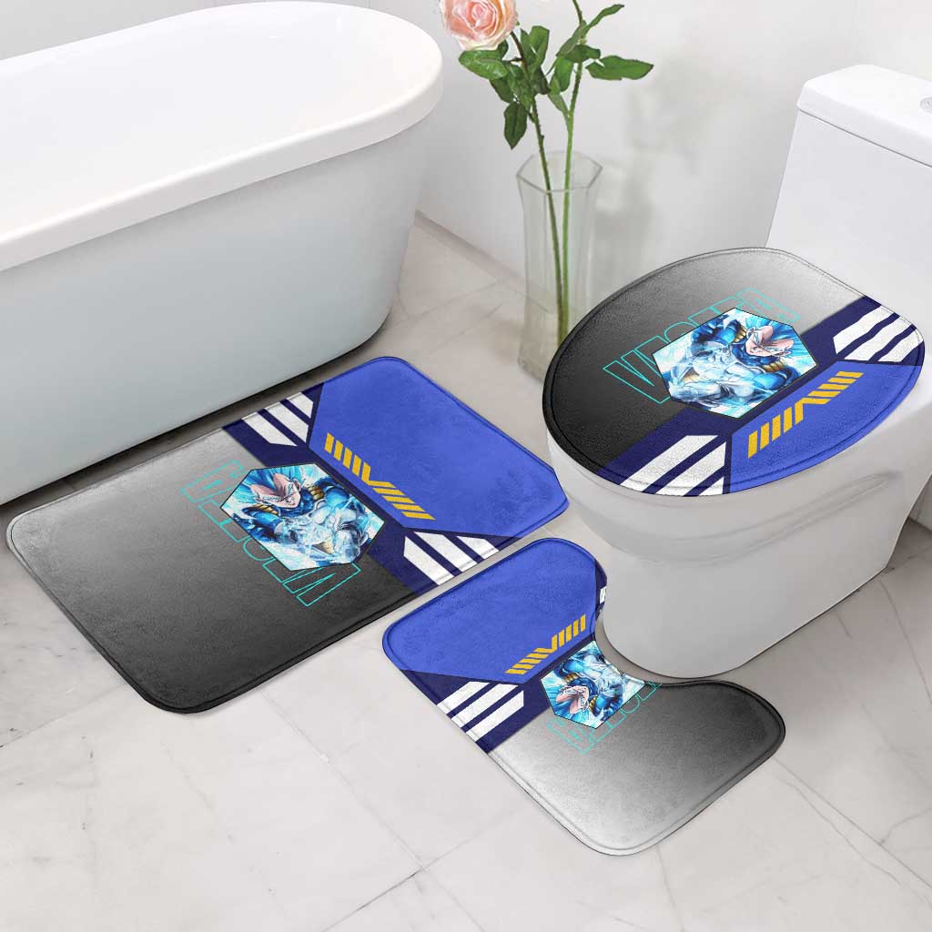 Vegeta from Dragon Ball Bathroom Set with Super Saiyan Blue Form and Action Pose Design - The Mazicc