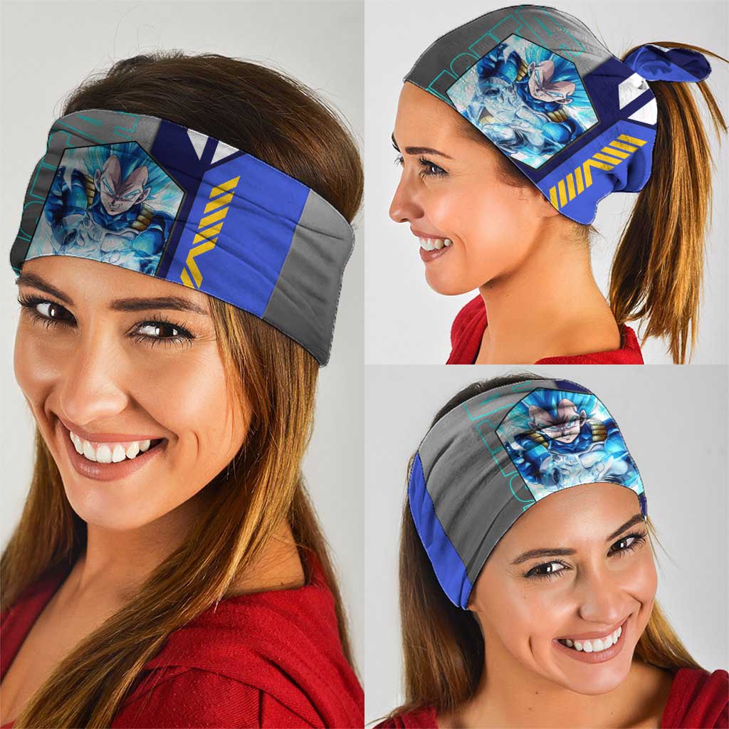 Vegeta from Dragon Ball Neck Gaiter with Super Saiyan Blue Form and Action Pose Design - The Mazicc