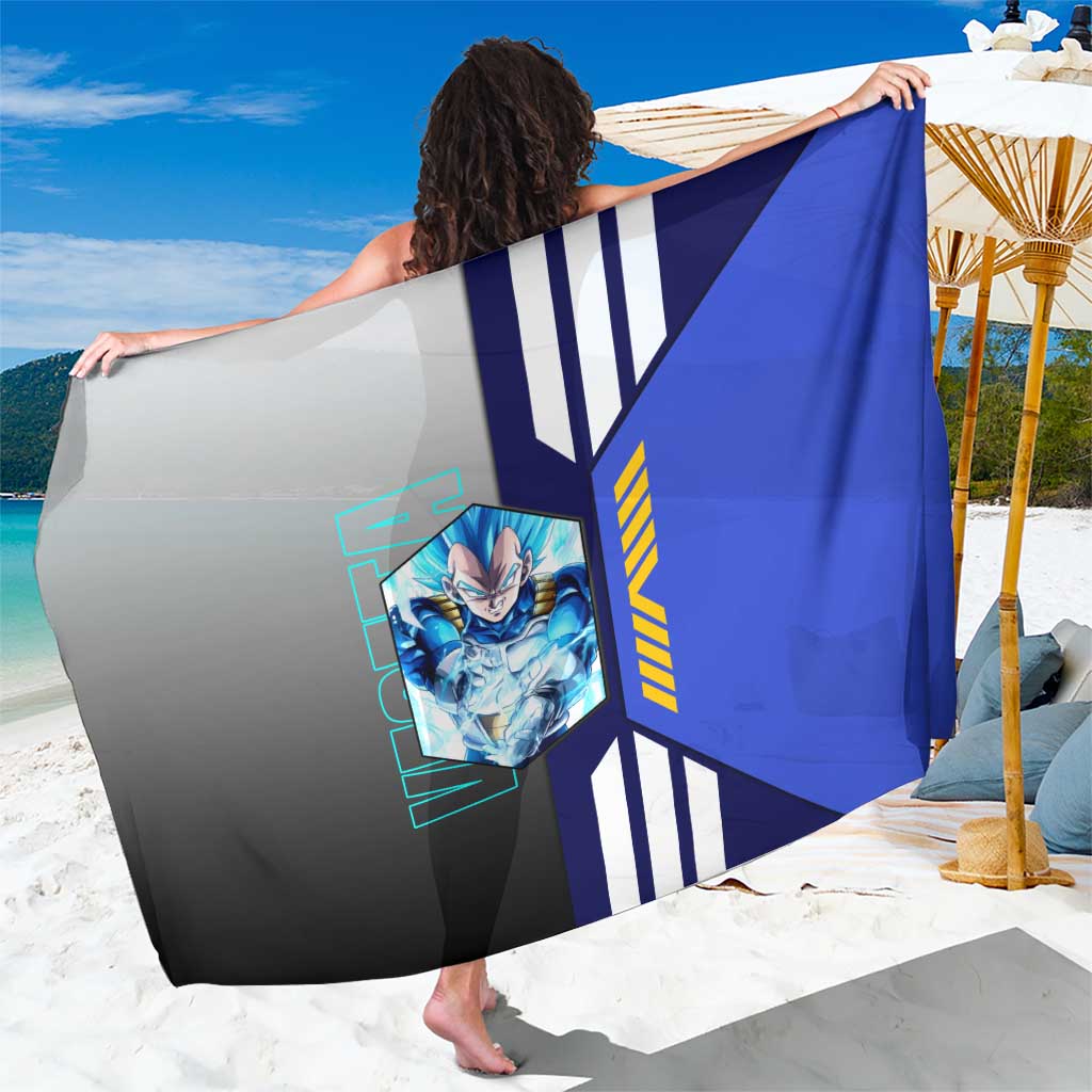 Vegeta from Dragon Ball Sarong with Super Saiyan Blue Form and Action Pose Design - The Mazicc