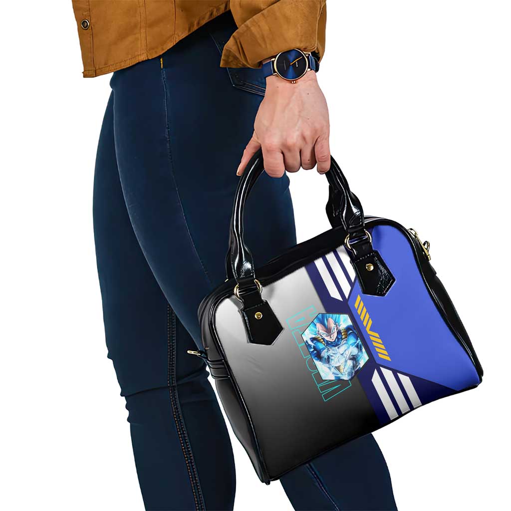 Vegeta from Dragon Ball Shoulder Handbag with Super Saiyan Blue Form and Action Pose Design - The Mazicc