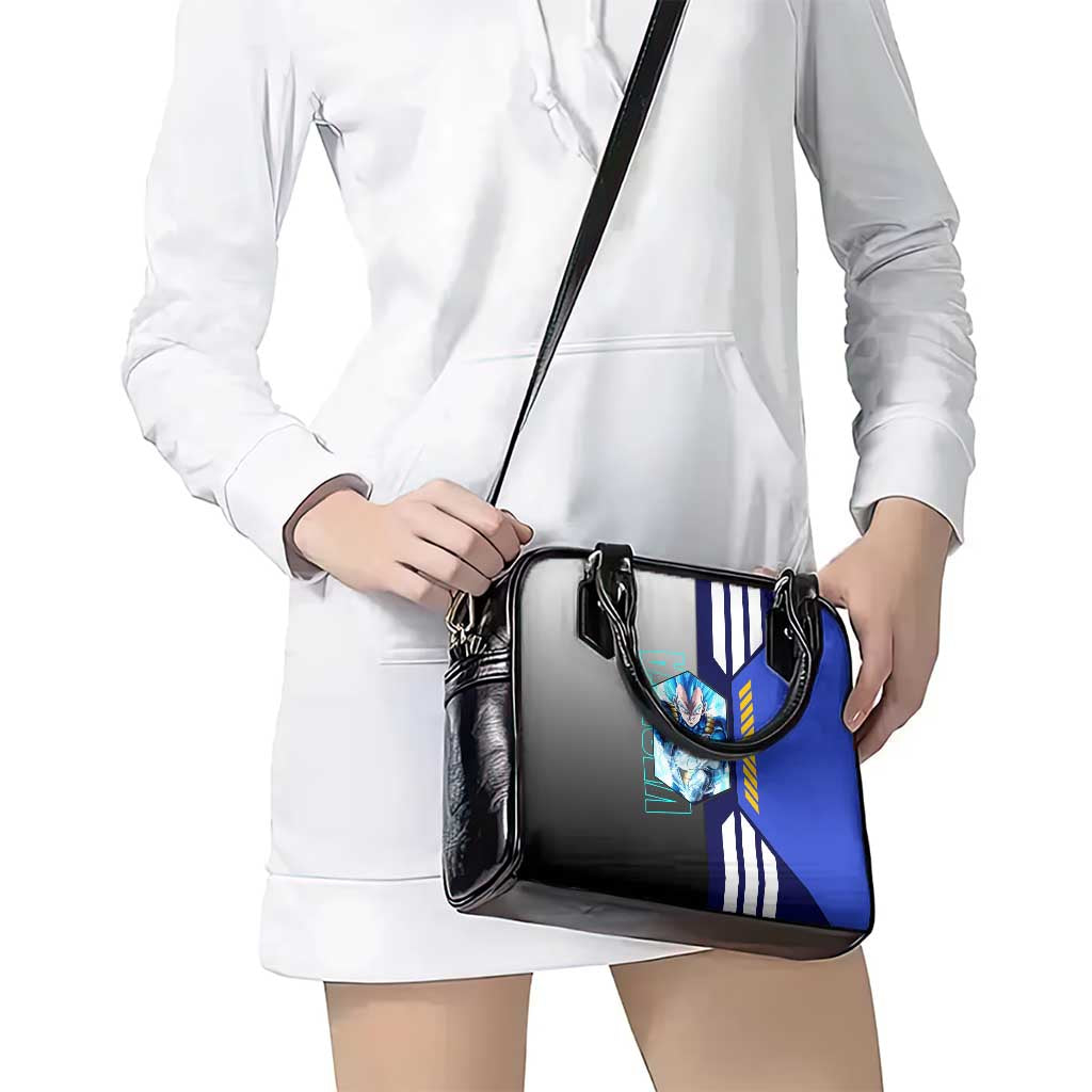 Vegeta from Dragon Ball Shoulder Handbag with Super Saiyan Blue Form and Action Pose Design - The Mazicc