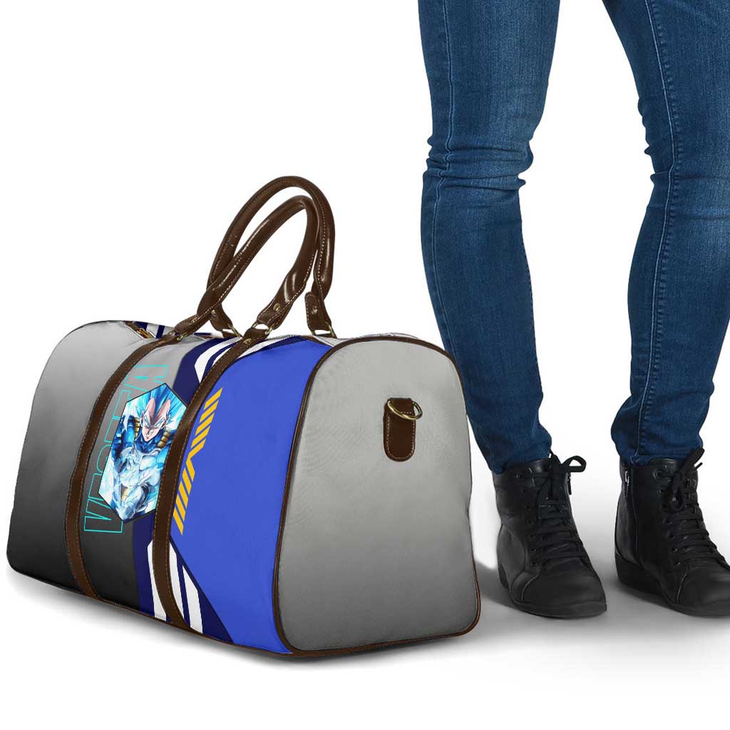 Vegeta from Dragon Ball Travel Bag with Super Saiyan Blue Form and Action Pose Design - The Mazicc