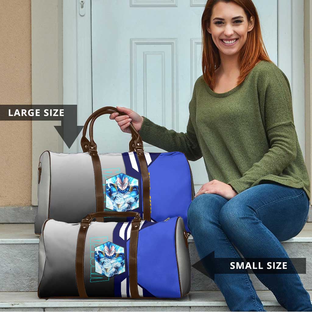 Vegeta from Dragon Ball Travel Bag with Super Saiyan Blue Form and Action Pose Design - The Mazicc