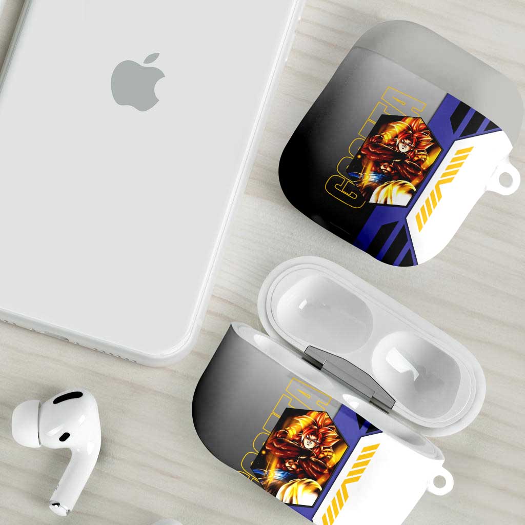 Gogeta from Dragon Ball AirPods Case with Super Saiyan Blue Form and Action Pose Design - The Mazicc