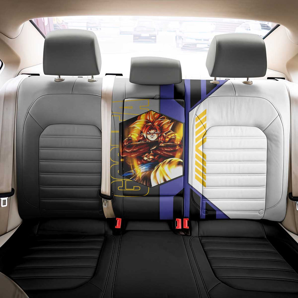 Gogeta from Dragon Ball Back Car Seat Cover with Super Saiyan Blue Form and Action Pose Design - The Mazicc