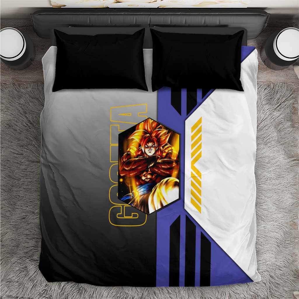 Gogeta from Dragon Ball Bedding Set with Super Saiyan Blue Form and Action Pose Design - The Mazicc