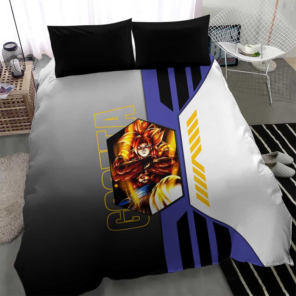 Gogeta from Dragon Ball Bedding Set with Super Saiyan Blue Form and Action Pose Design - The Mazicc