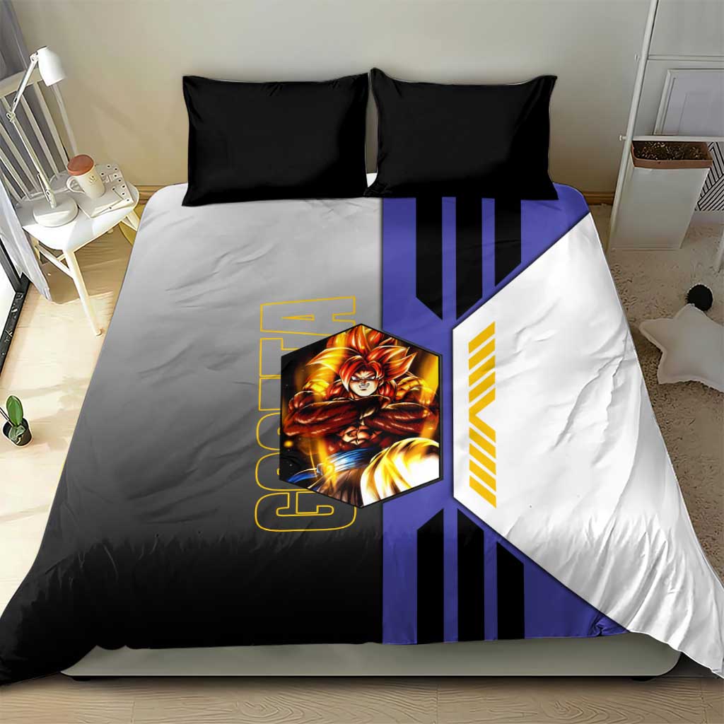 Gogeta from Dragon Ball Bedding Set with Super Saiyan Blue Form and Action Pose Design - The Mazicc
