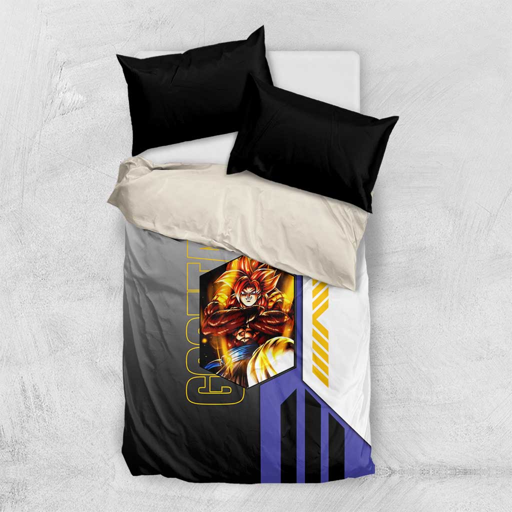 Gogeta from Dragon Ball Bedding Set with Super Saiyan Blue Form and Action Pose Design - The Mazicc