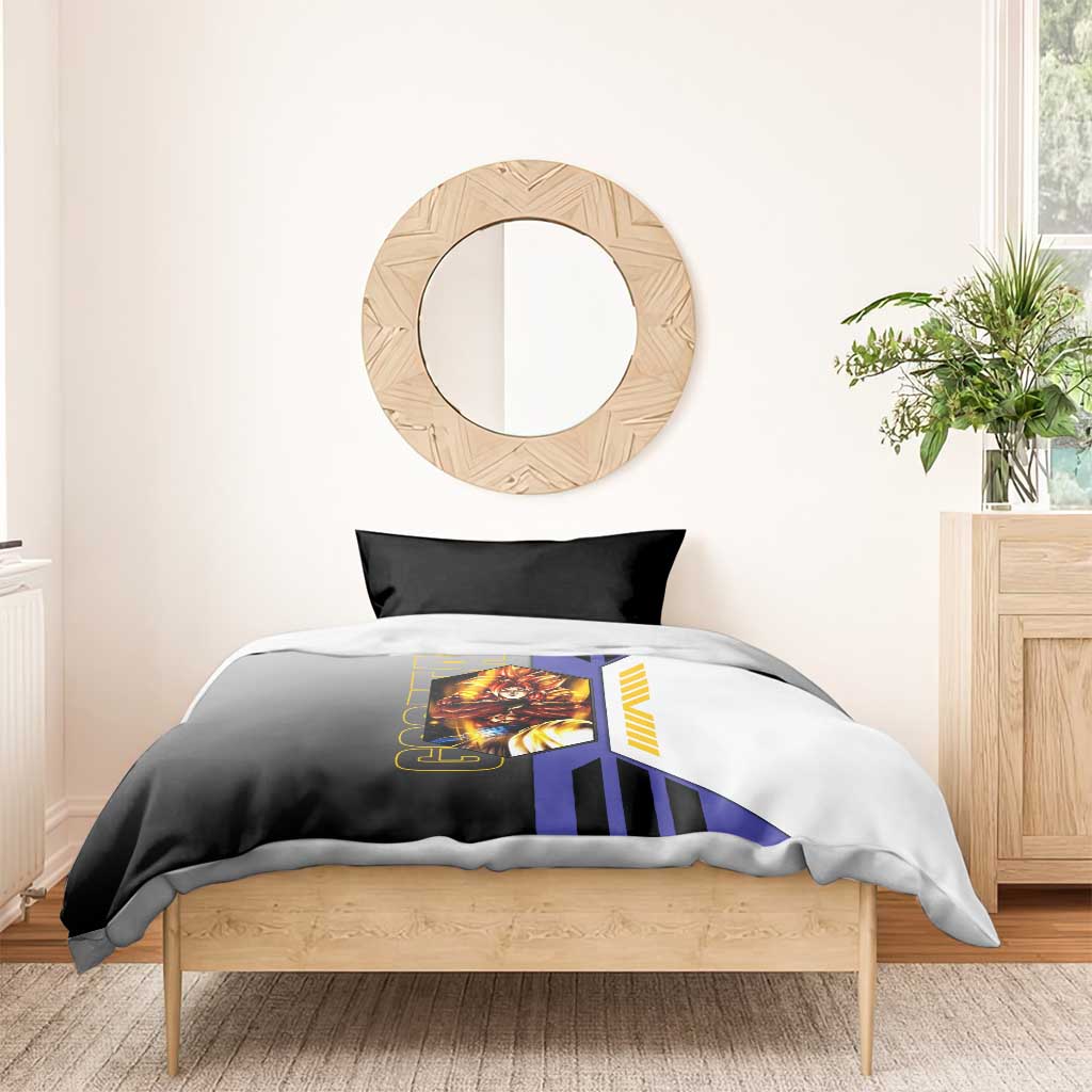 Gogeta from Dragon Ball Bedding Set with Super Saiyan Blue Form and Action Pose Design - The Mazicc