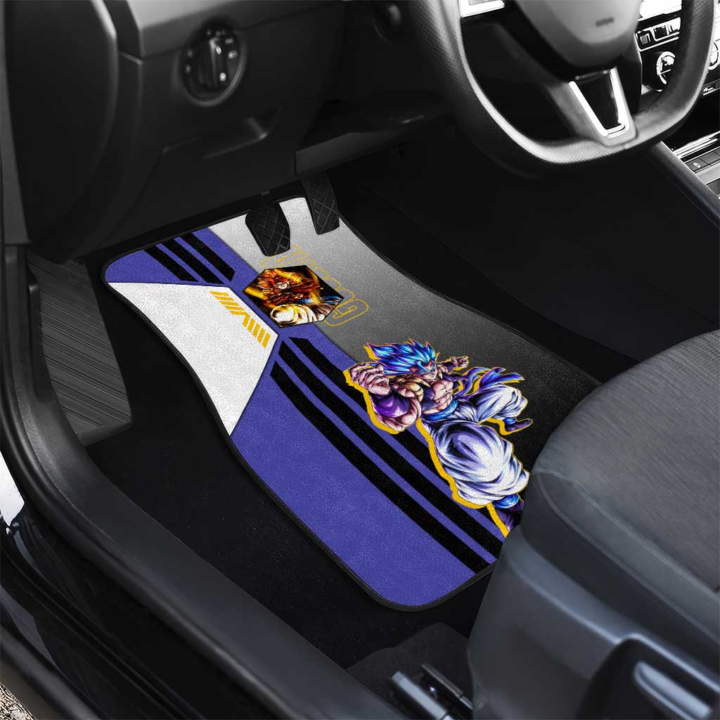 Gogeta from Dragon Ball Car Mats with Super Saiyan Blue Form and Action Pose Design - The Mazicc