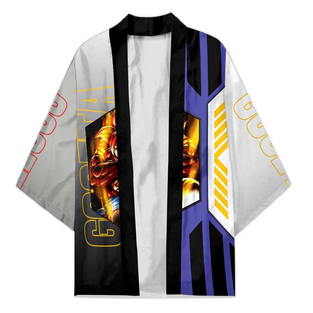 Gogeta from Dragon Ball Kimono with Super Saiyan Blue Form and Action Pose Design - The Mazicc